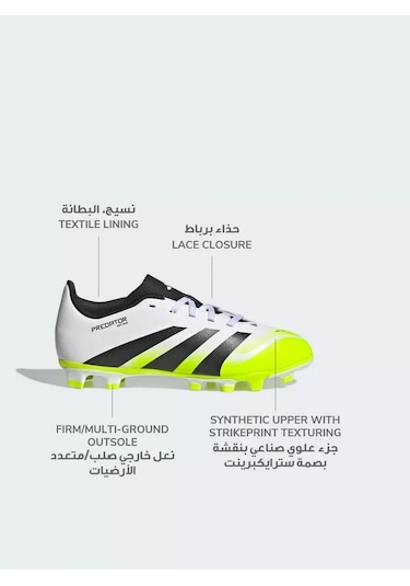 Adidas Jh8867 Predator Club Fg/mg J Çocuk Krampon Beyaz