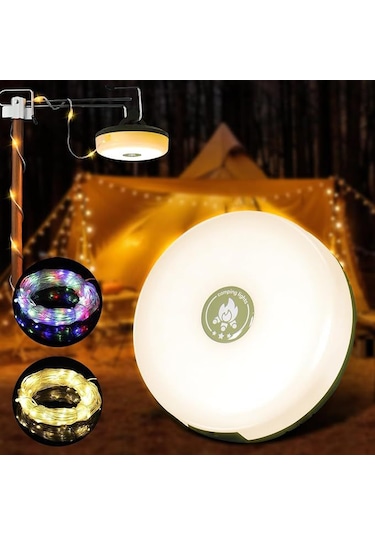 4'ü 1 Arada Kamp Lambası Led Işık, Fener, Gece Lambası Ve Işık Sarı