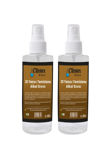 Clintex Kimya 3d Yazıcı Temizleme Alkol Sıvısı 2 x 200 ML
