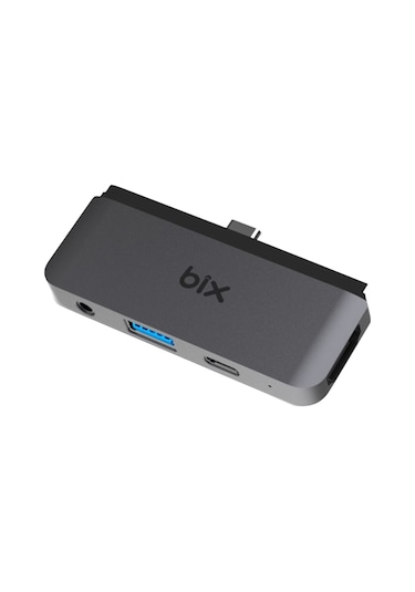 Bix BX16HB 4K HDMI Type-C Thunderbolt 3.0 Dönüştürücü Hub USB 3.5 MM AUX Çevirici