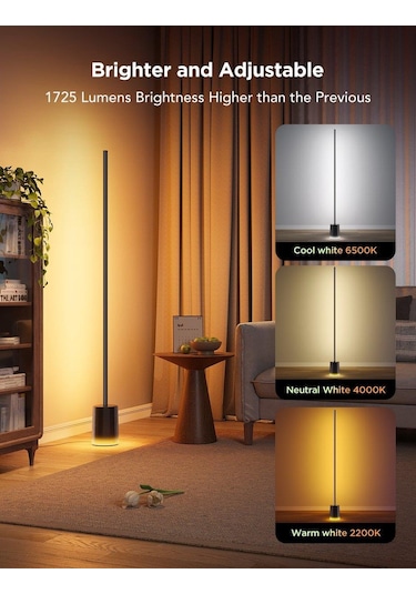 Govee Rgbıcww Lyra 2 Köşe Lambası-siyah