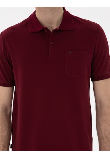 Pierre Cardin Erkek Bordo Tişört Basic 50306552-vr014 Bordo