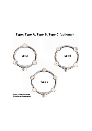 Youtek Stahl Çemberli Buharlayıcı Başlık - Yüksek Basınçlı Eşit Dağılım - Zirai/disinfectant Sprey Cihazı Uyumlu