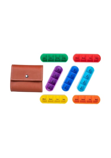 Suntek Weekly Hap Organizer 7 Day Tablet Vitamin Container Case Diğer