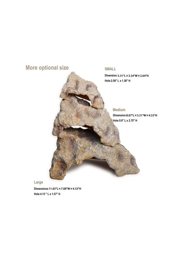 Sones L Sürüngen Simülasyonu Kayalar Saklanma Evi Kaplumbağa Şezlong