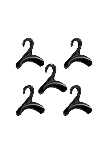 Novahub Siyah 5 Adet Çanta Askısı Çok Fonksiyonlu Çanta Askısı Kemer Şekli Eşarp Şapka Kemer Organizatör Tutucu Ev Gardırop İçin Siyah Siyah