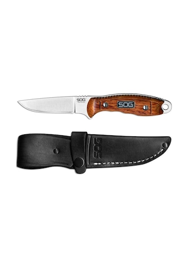 Sog Ht022l Huntspoint Ahşap Saplı Avcı Kamp Bıçağı Kahverengi