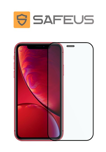 Safeus Tam Kaplayan Toz Filtreli Safir Ekran Koruyucu Cam , İphone Xr İle Uyumlu