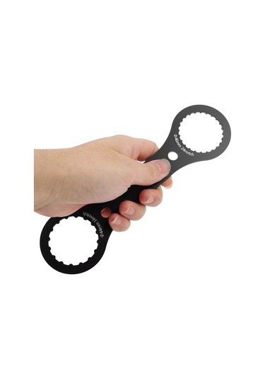 Xindoker Alüminyum Bb44-46 Orta Eksen Anahtarı, Sram Dub/gxp Uyumlu, 16/24 Dişli, T6 Isıl İşlemli, Kaymazsız Takım Ve Çıkarma Aracı Siyah