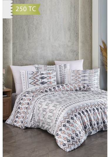 Varol 250 Tc Bambu Karışımlı Pamuk Saten Nevresim Takımı Tek Kişilik - Corso Çok Renkli