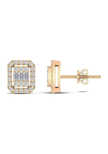 0,60 Karat Pırlanta Baget Küpe N11.124