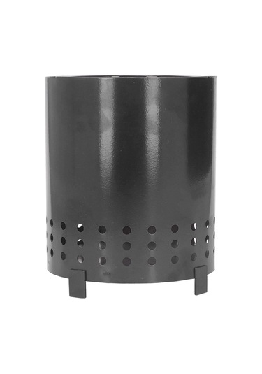 Tenfowee Taşınabilir Demir Isı Kaynağı - Doğal Yakıt İle Verimli Isıtma - Ev Ve Kamp İçin - 13x13x16cm Gri