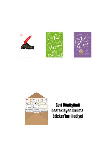 Lady Susan + Aşk Ve Mantık Ciltli + Aşk Ve Gurur Ciltli + Okuma Sticker'ları