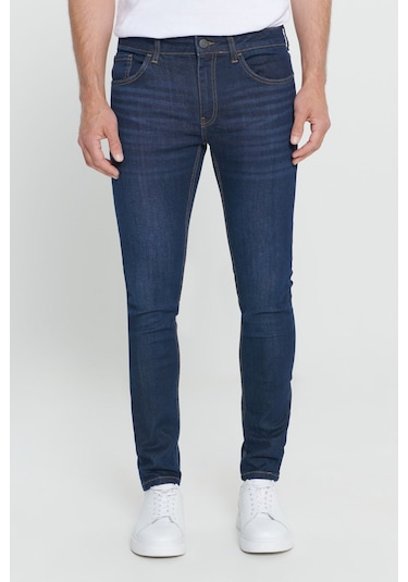 AC&Co / Altınyıldız Classics Rıss Jean Ekstra Slim Fit Pamuklu Erkek Kot Pantolon - Lacivert