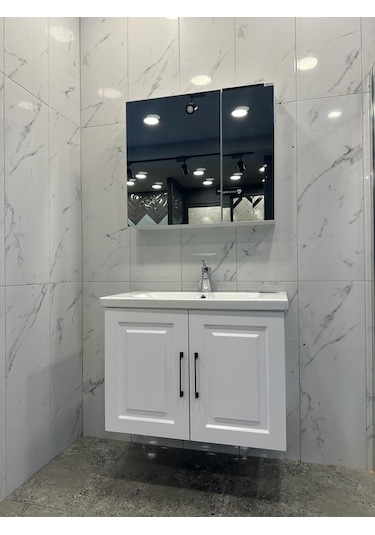 Denko Royal 80 CM Banyo Dolabı Takımı Çok Renkli