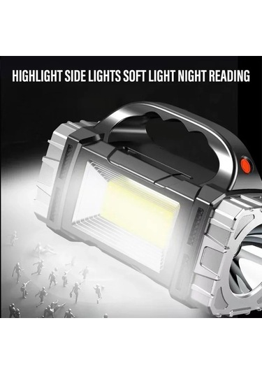 Novahub Yüksek Güçlü Şarj Edilebilir Led El Feneri Yan Işık Gold Altın Model Jy2289 Altın