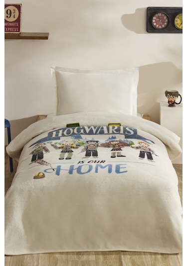 Karaca Home Harry Potter Wizardry Tek Kişilik Battaniye Gri
