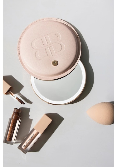 Beautifect Glow Compact Lüks Sensörlü Kompakt Ayna Makyaj Aynaları Altın - Beyaz