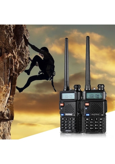 Jokmae Baofeng Uv-5r Çift Kanal Çift Frekanslı Telsiz - Çiftli Satış, Usb Şarjlı, Radyo Alıcı, Vox, Alarm Ve Led Fener