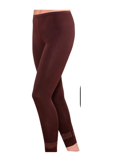 Berrak Kadın Pullu Taşlı Uzun Tayt 2254 Karışık