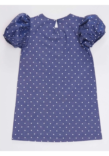 Denokids Kedicorn Kız Elbise Lacivert