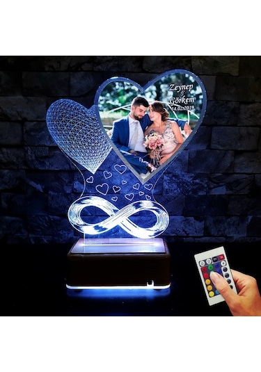 Resimli 3D Led Lamba Kişiye Özel Isimli Lamba Sevgiliye Hediye (212934676)