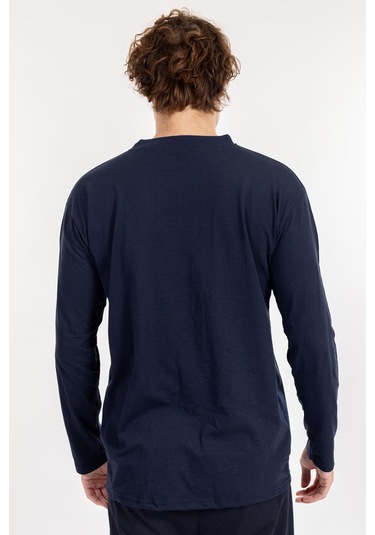 Erkek 1004 Jakarlı Süprem Pijama Takımı Lacivert Lacivert