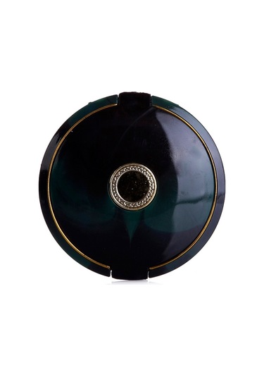 Kozel Extra Lux Kare İkili Çanta Tipi Makyaj Aynası Siyah - Yeşil 66