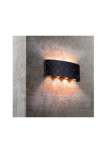 Ct-8013 15 Watt Kapri Modern Led Aplik Amber Işık Siyah