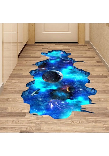 Suntek Zemin Tavan Ev Için 3d Galaxy Duvar Çıkartmaları Pvc
