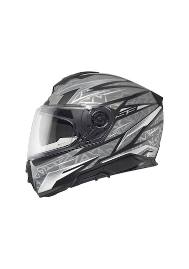 Schuberth S3 Kapalı Thunder Motosiklet Kaskı Grİ Siyah