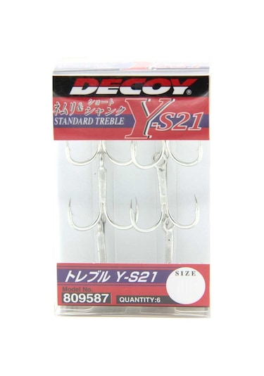 Decoy Y-S21 Standart Treble Üçlü 6P Olta İğnesi