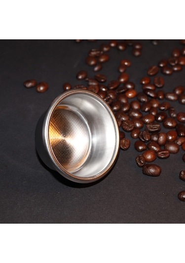 Wezone 54mm Çelik Kahve Filtre Sepeti - Breville Bes880/bes870/bambino Plus V.b. Makinalar İçin Kafa Uyumlu Gümüş