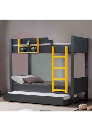 Setaymobilya Ranza, Asya Ayrılabilir Yavrulu Ranza - Antrasit - Sarı