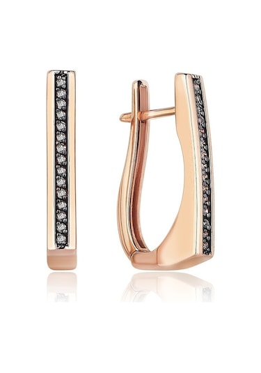 Reis T9348 Pars Square 2 Earring Altın