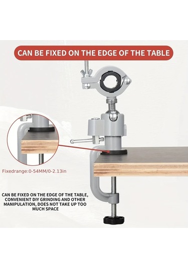 Dashanshop Dayanıklı C Tipi Mengene - 360 Dönebilir Ayarlanabilir Sıkma Kuvveti Ahşap İşçiliği Ve Hobi İçin