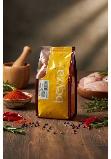 Beyza Acı Toz Biber 500 Gr Yoğun Acılı Ve Doğal Aroma