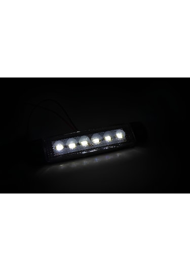 10 Adet Beyaz Parmak Lamba 6 Led 12v 24v