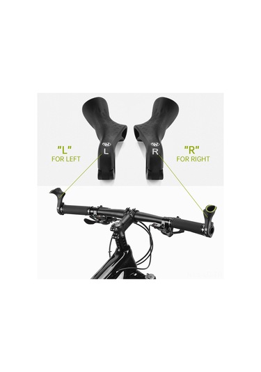 Leezsing Mountain Bisiklet Işık Saçan Nylon Tutamak Ucu, 92g Hafif, 100mm Boy, Bisiklet Ekipmanı Yp0804067