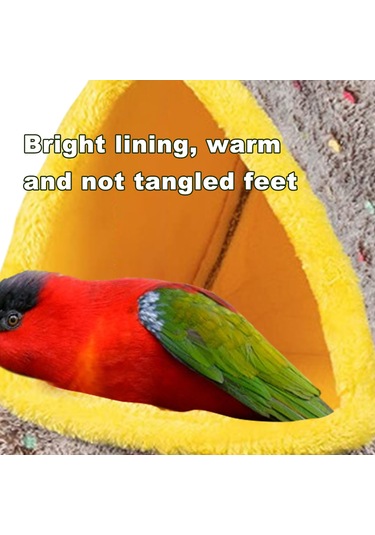 Leezsing Kuş Evi Kuş Yataklığı Kışın Papağan Gine Domuzu Çinçilya Kirpi İçin Kafes Peluş