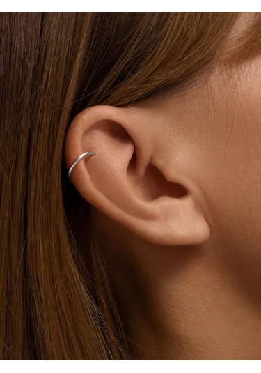 Zoloto Russkih Piercing Halka 925 Ayar Gümüş 152136995 Gri