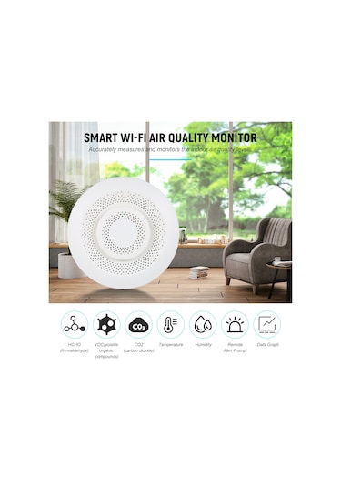 Akıllı Zigbee Hava Kalitesi Monitörü, Formaldehit Voc Zigbee Version