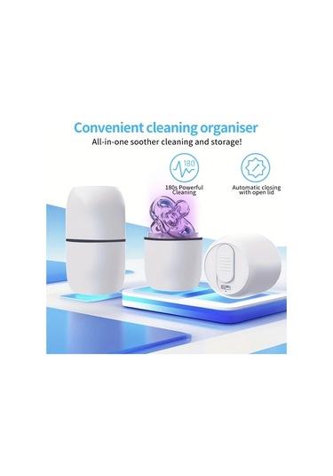 Willowhaven Beyaz Taşınabilir Mini Uv Emzik Temizleme Kutusu Seyahat Çok Yüzeyli Sterilizasyon
