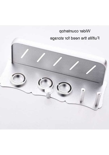 Tongxida Altın Saç Rafı, Monte Makinesi Tutucu, Kurutma Tutucu, Gümüş Renk, Duvara Deliksiz Montaj, Küçük Evler İçin Çok Kulla Diğer