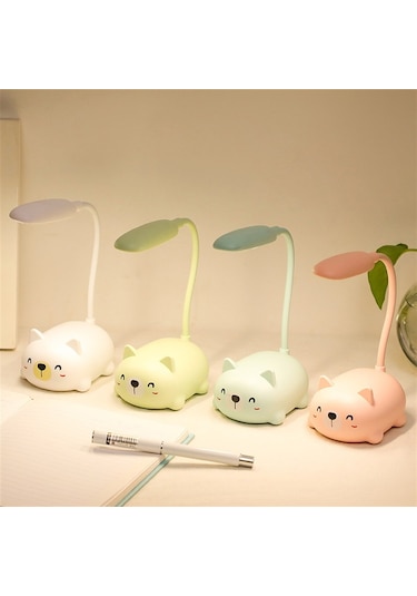 Akrobatik Şarjlı Tavşan Masa Lambası Beyaz