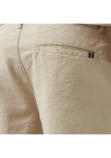 Nautica Erkek Bej Slim Fit Şort Düz B55218t Bej