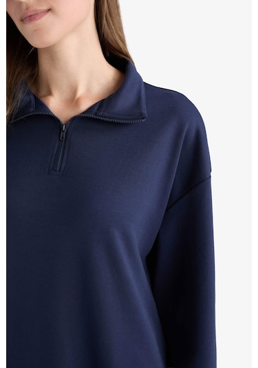 Defacto Regular Fit Fermuarlı Yaka Uzun Kollu Tunik F5771ax25aunv31 Lacivert Defacto Regular Fit Fermuarlı Yaka Uzun Kollu Tunik F5771ax25aunv31 Lacivert