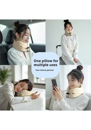 Bellek Köpük U-şekilli Yastık Seyahat Boyun Desteği Uyku Yastığı