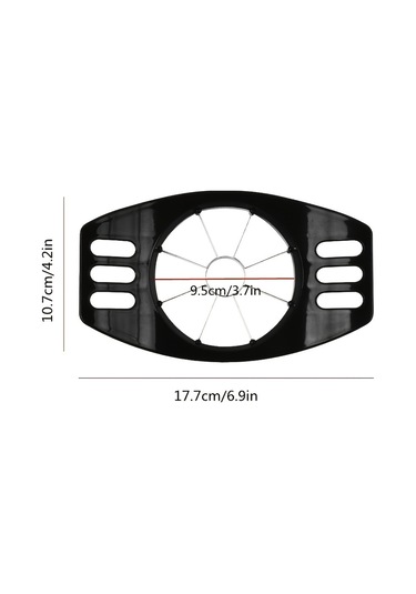 Tcherchi 1 Adet Elma Dilimleyici, Mutfak Aleti Siyah
