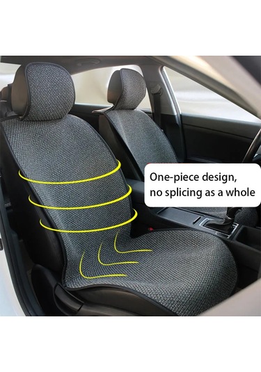 Liangmei Seametal Keten Araba Koltuğu Kapağı Nefes Alabilir